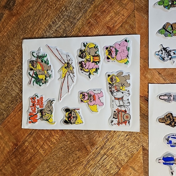 Vintage Star Wars puffy stickers 3 sheets - Picture 4 of 7